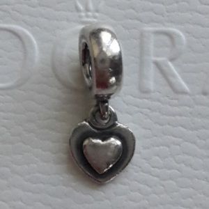 Original Pandora Flat heart charm